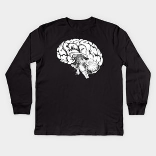 Brain human anatomy Kids Long Sleeve T-Shirt